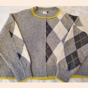 H&M Sweater in Colour Lime and Gray Brand New